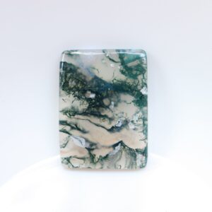 Natural Moss Agate Cabochon, Loose Stone, Pocket Stone, Gemstone, Moss Agate Loose Gemstone Cabochon For Jewelry, Healing Stone, Crystal.