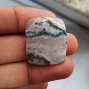 Natural Solar Moss Agate Awesome Designer Gemstone Cabochon, Charming Design In It. Dimension-30x26x5mm Wt=40ct