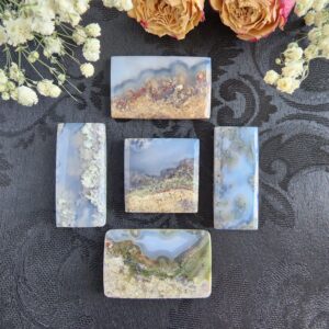 Scenic Moss Agate Cabochon, Choose Your Large Rectangle Gemstone Crystal for Jewelry Making, Wire Wrapping, or Crystal Grids