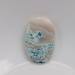 White Moss Agate Cabochon, Natural White Moss Agate, Moss Agate Gemstone, Loose Stone, Gemstone, Moss Agate Loose Stone For Making Jewelry.