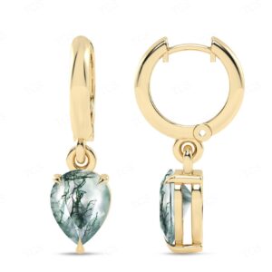 Art Deco Moss Agate Huggie Hoop Earrings For Women Dangle Drop Moss Agate Wedding Earrings 14k Gold Moss Agate Pear Shape Earrings For Wife Art Deco Moss Agate Huggie Hoop Earrings For Women Dangle Drop Moss Agate Wedding Earrings 14k Gold Moss Agate Pear Shape Earrings For Wife