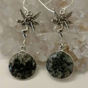 Moss Agate Fairy Earrings Moss Agate Fairy Earrings