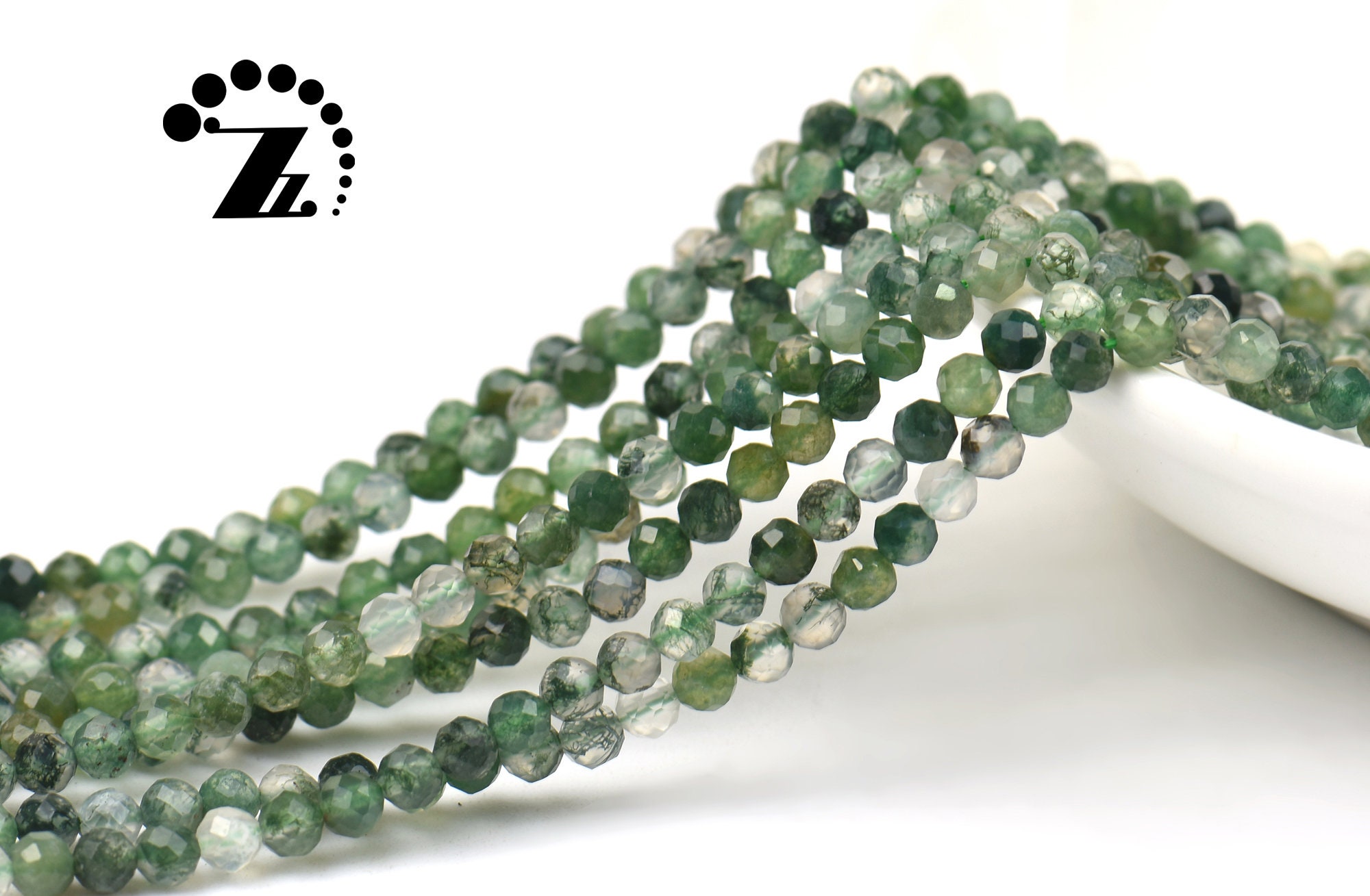 Moss Agate Faceted Round Beads,agate Beads,natural,gemstone,diy Beads,2mm 3mm For Choice,15" Full Strand Moss Agate Faceted Round Beads,agate Beads,natural,gemstone,diy Beads,2mm 3mm For Choice,15" Full Strand