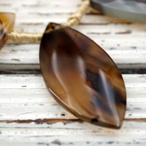 Montana Moss Agate Marquise shape beads  (ETB01638) Unique jewelry/Vintage jewelry/Gemstone necklace