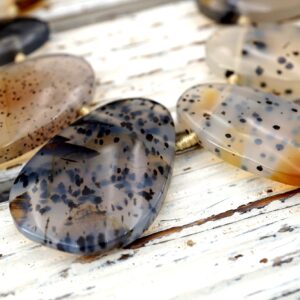 Montana Moss Agate Irregular beads  (ETB01639) Unique jewelry/Vintage jewelry/Gemstone necklace