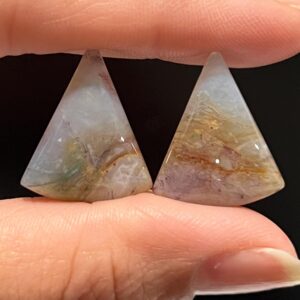 Yellow Sea Moss Agate Matching Long Drops Matching Beads For Jewelry Making