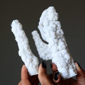 Druzy Quartz Raw Crystal Wand Stalactite Moss Agate