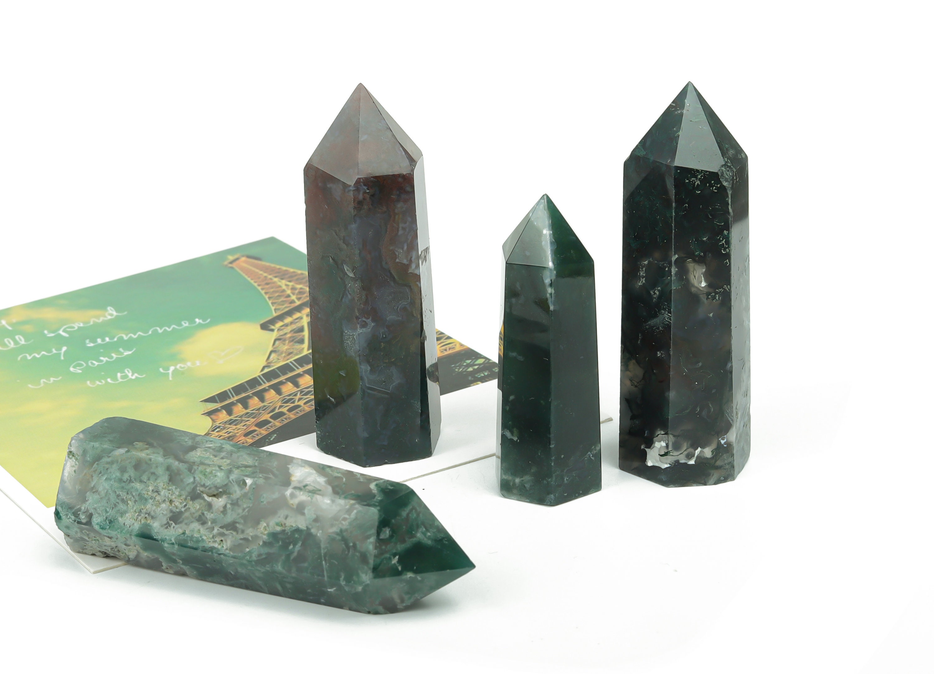 Moss Agate Obelisk Tower Stone – Obelisk Tower Point Crystals – Meditation Gemstone - Gifts - Tw1024 Moss Agate Obelisk Tower Stone – Obelisk Tower Point Crystals – Meditation Gemstone - Gifts - Tw1024