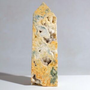 Unusual Moss Agate Tower | Moss Agate Crystal Point
