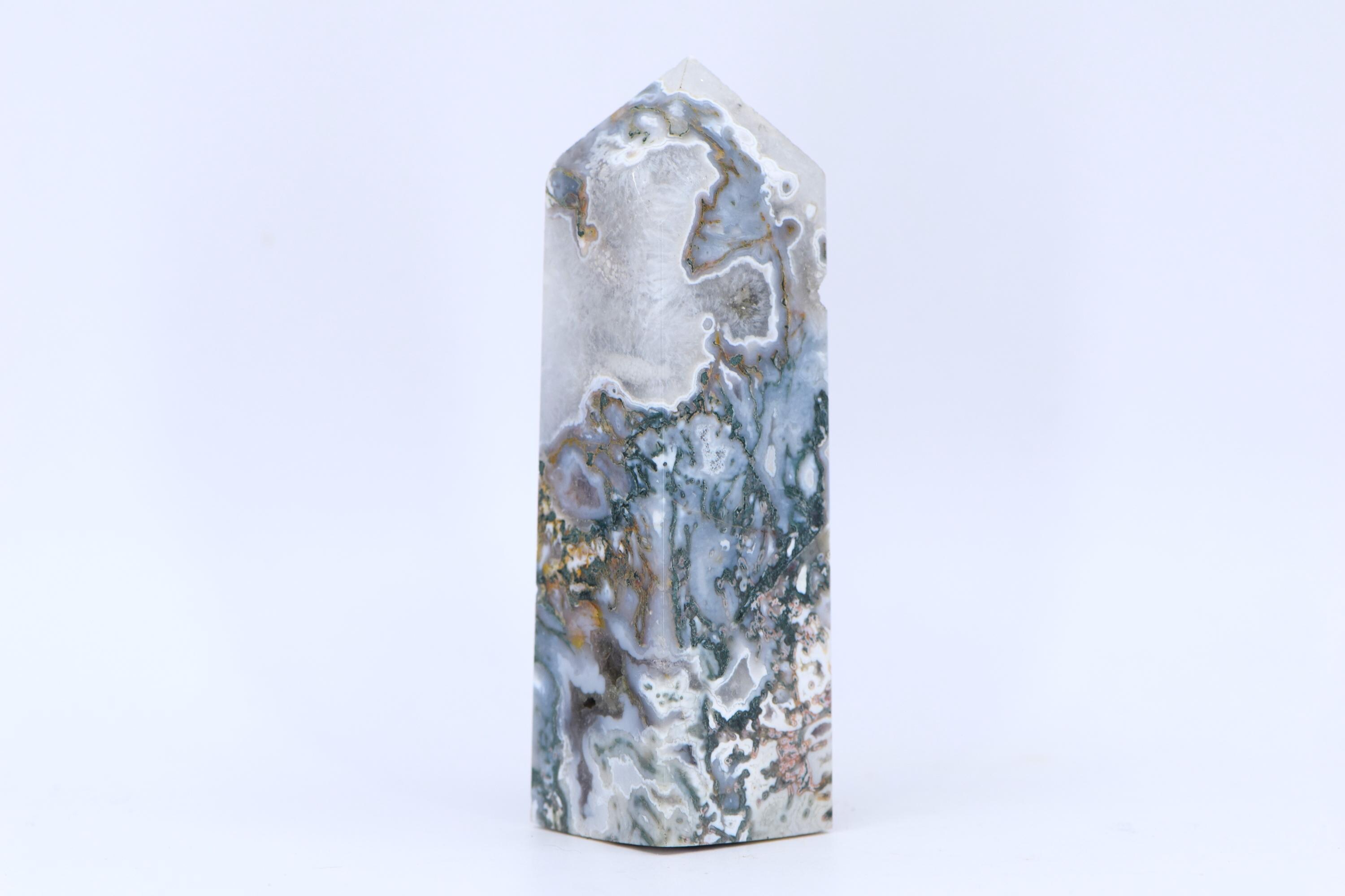 White & Moss Agate Tower White & Moss Agate Tower