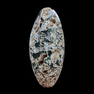 Large Geode Moss Agate Lingam: Reiki Charged Spiritual Decor, 17 Inch Large Geode Moss Agate Lingam: Reiki Charged Spiritual Decor, 17 Inch