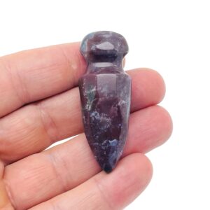 Moss Agate Mini Sword Dagger Gemstone - Sword Carved Crystal - Crystal Energy - Mineral specimen - Crystal Gifts - SW1008