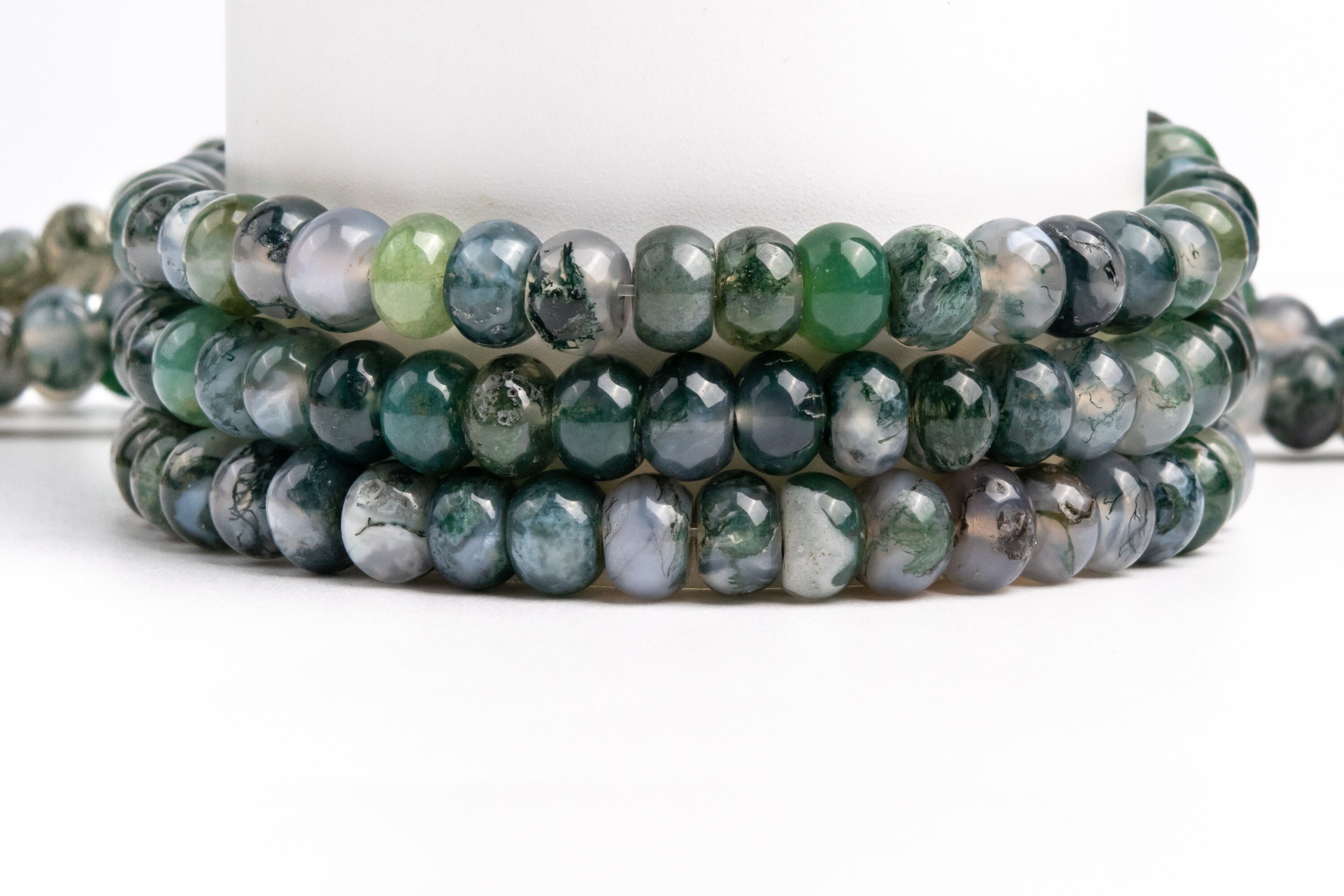 Natural Botanical Moss Agate Gemstone Grade Aaa Rondelle 6x4mm 8x5mm Loose Beads Natural Botanical Moss Agate Gemstone Grade Aaa Rondelle 6x4mm 8x5mm Loose Beads