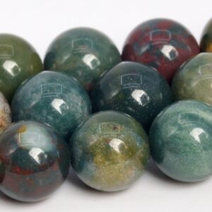 12mm Multicolor Moss Agate Beads Grade Aaa Genuine Natural Gemstone Round Loose Beads 15.5" / 7.5" Bulk Lot Options (108724)