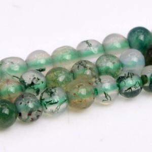 2mm Green Moss Agate Beads Grade Aaa Natural Gemstone Full Strand Round Loose Beads 15.5" Bulk Lot 1,3,5,10 And 50 (102272-492)