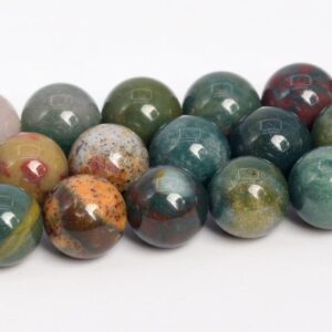 4-5mm Multicolor Moss Agate Beads Grade Aaa Genuine Natural Gemstone Round Loose Beads 15" / 7.5"bulk Lot Options (108720)