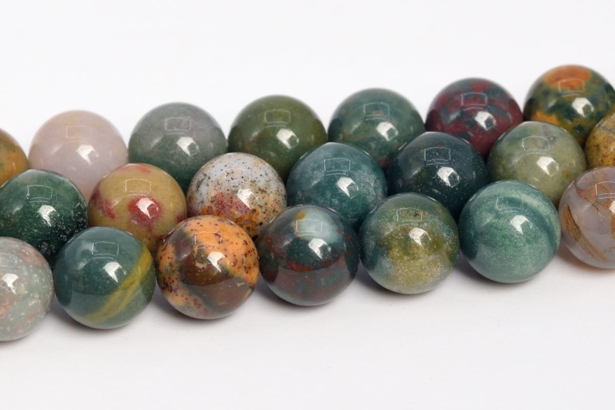 4-5mm Multicolor Moss Agate Beads Grade Aaa Genuine Natural Gemstone Round Loose Beads 15" / 7.5"bulk Lot Options (108720)