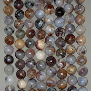 6mm Moss Agate Gemston Brown Round 6mm Loose Beads 15.5 Inch Full Strand (90183529-788)