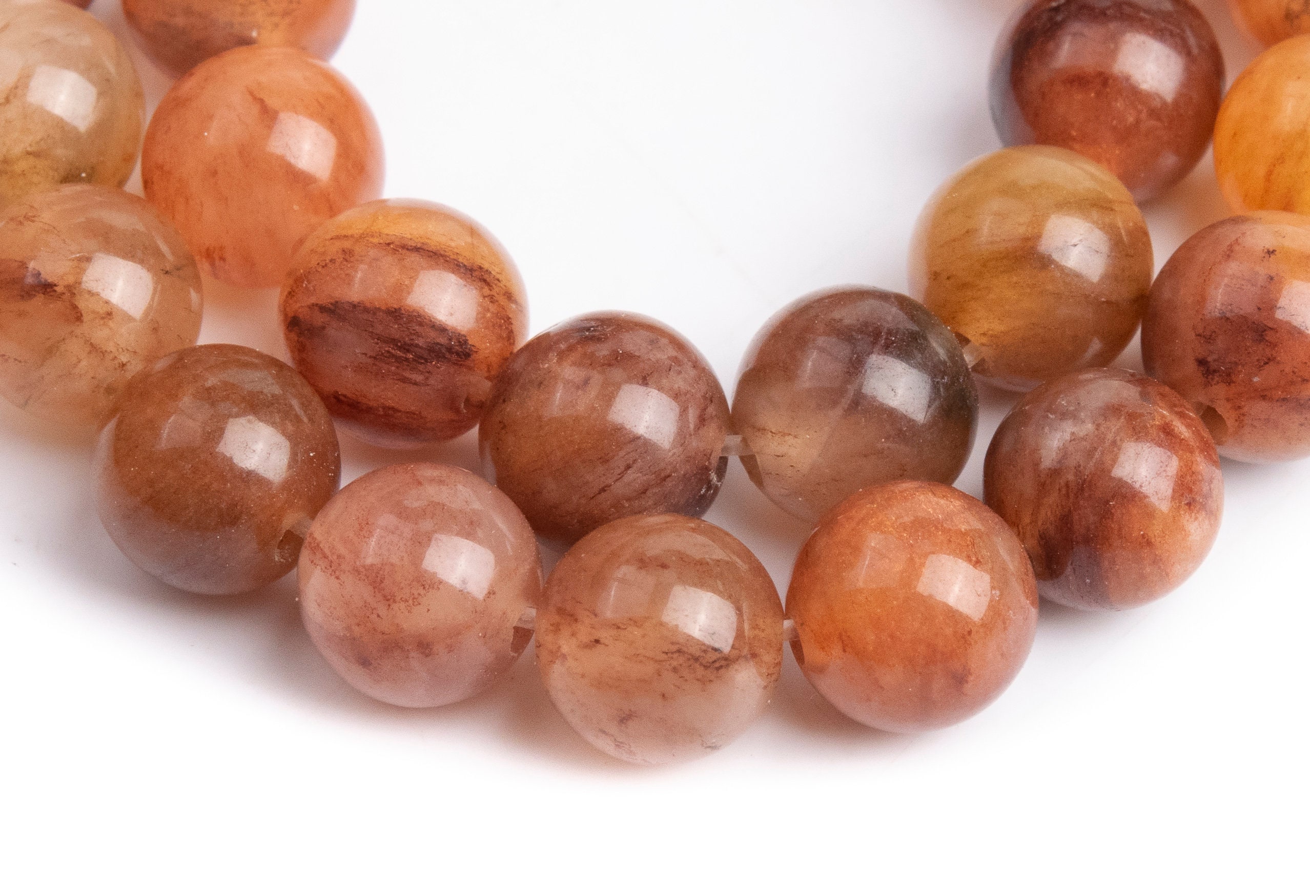 Genuine Natural Red Orange Moss Agate Gemstone Beads 6mm Round Aaa Quality Loose Beads (116985) Genuine Natural Red Orange Moss Agate Gemstone Beads 6mm Round Aaa Quality Loose Beads (116985)