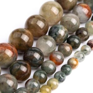 Multicolor Moss Agate Beads Genuine Natural Grade Aaa Gemstone Round Loose Beads 4mm 6mm 8mm 10mm Bulk Lot Options