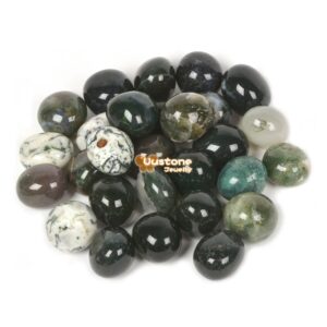 100 Grams Moss Agate Tumbled Polished Natural Crystal Healing Pocket Stones Rock Collection