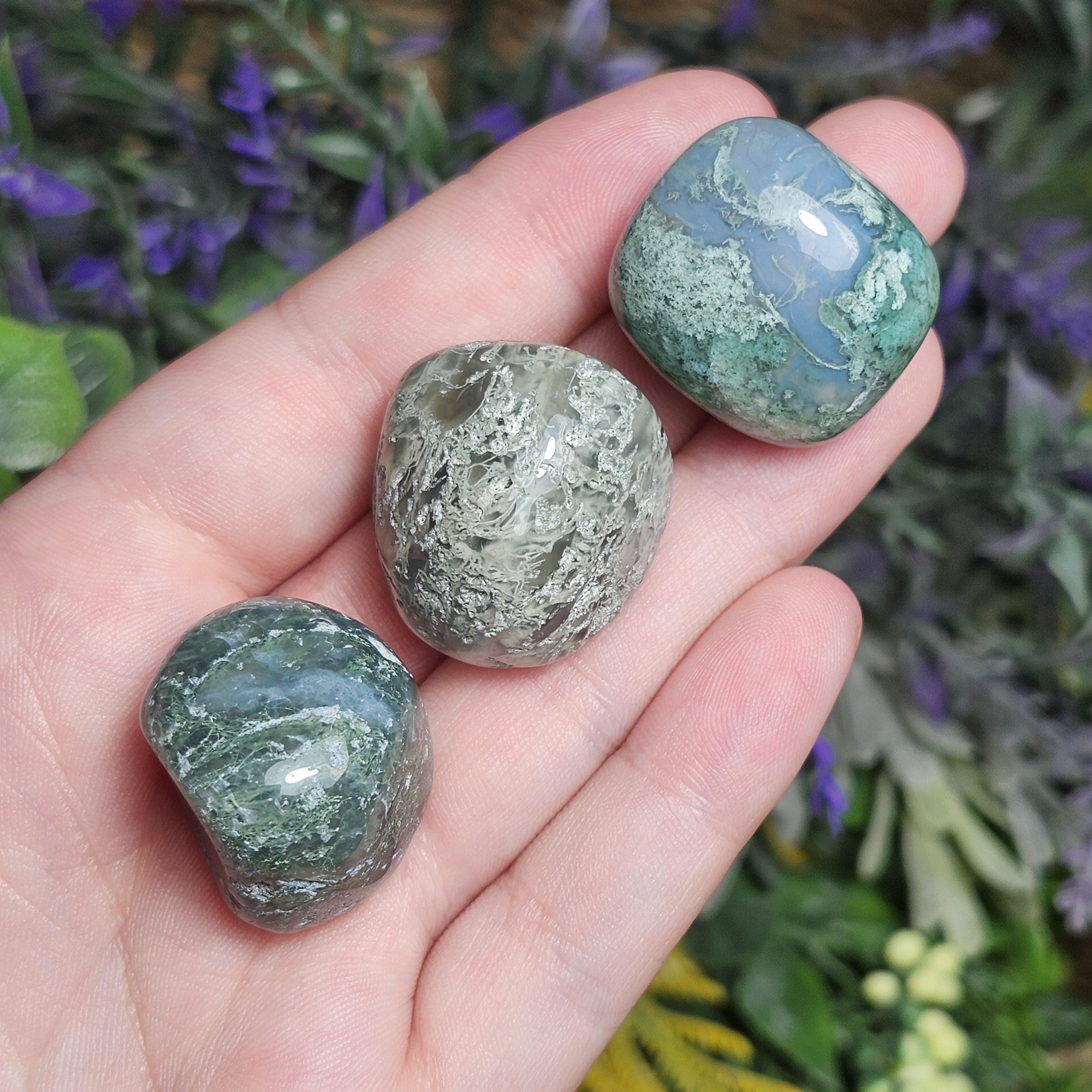 Moss Agate Crystal - Tumbled Moss Agate - Polished Moss Agate Stone - Mocha Stone - Moss Agate Stone - Natural Moss Agate - Tumbled Stones Moss Agate Crystal - Tumbled Moss Agate - Polished Moss Agate Stone - Mocha Stone - Moss Agate Stone - Natural Moss Agate - Tumbled Stones