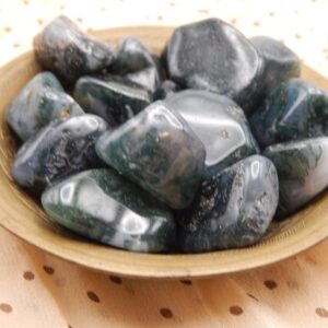 Moss Agate Tumbled Stone