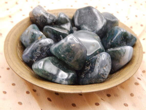 Moss Agate Tumbled Stone Moss Agate Tumbled Stone