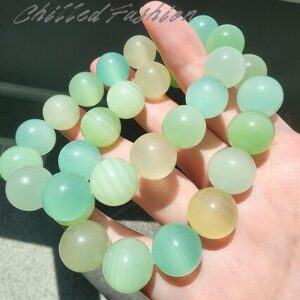 Multicolor Green Calcite Bracelet - Natural Pastel Crystal - Earthy Gemstone Accessory - Minimalist Beaded Accessory - Gift
