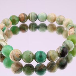 Natural Green Calcite Bracelet - Channel Inner Peace and Healing 8mmFor men/women