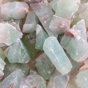 Natural Green Calcite, Raw, Abundance, Prosperity, Personal Growth, Heart Chakra