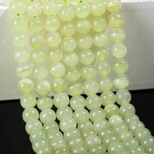 Natural Green Calcite Smooth Round Beads supply 15" strand DIY Handmade necklace, earring accessories 8mm 10mm
