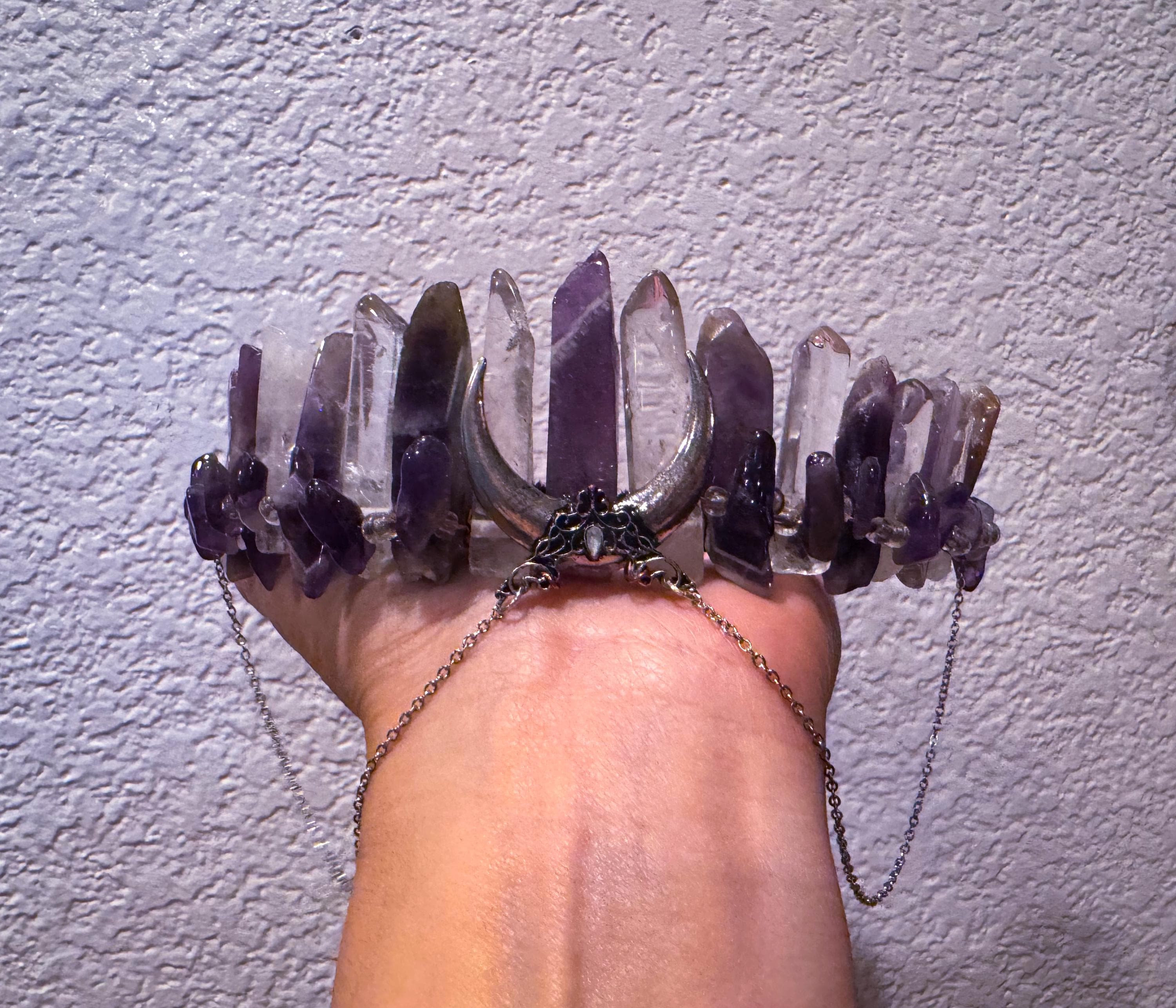 Natural Handmade Crystal Crown