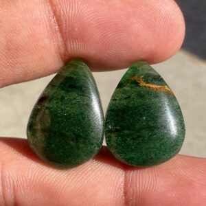 Natural Jade Cabochon | Polished Green Jade Gem for Handmade Jewelry