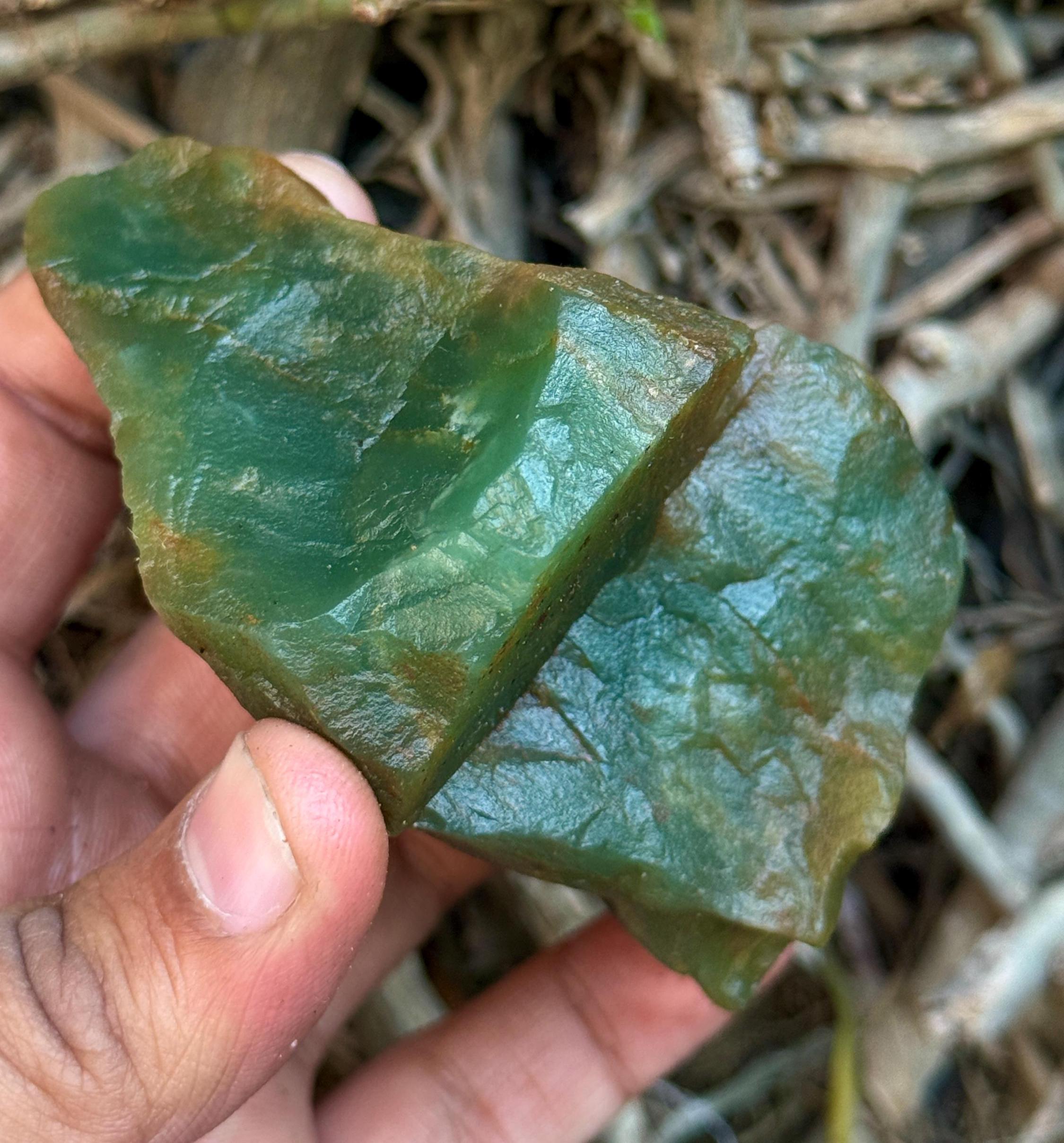 Natural Jade Raw Jade Green Rough Jade Specimen Healings Crystal Chunk 977.5carat