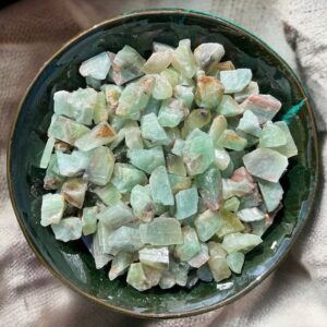Natural Rough Green Calcite Crystal Chunks from Spain, Wholesale Crystals, 1 Kg Bulk Raw Stones