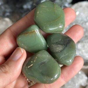 Nephrite Jade Tumbled Pocket Stone Nephrite Jade Tumbled Pocket Stone