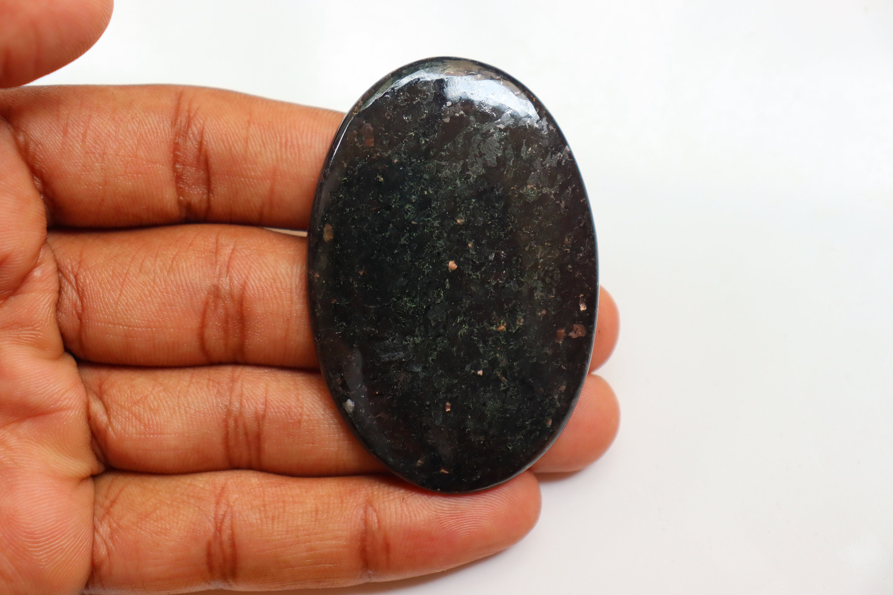 Nuummite Cabochon, Polished Stones - Healing Crystals- Nuummite Stones - Nuummite Cabochon, Healing Stone, Loose Stone, Pocket Stone