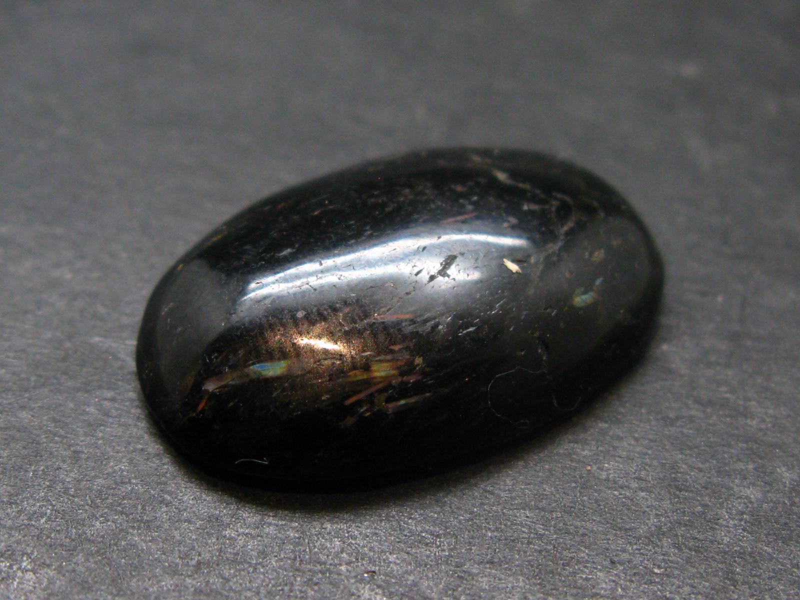 Rare Nuumite Nuummite Cabochon From Greenland - 0.9" - 4.94 Grams