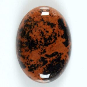 2pcs of 30mm  Mahagony obsidian oval flatback cab cabochon  g2870x2