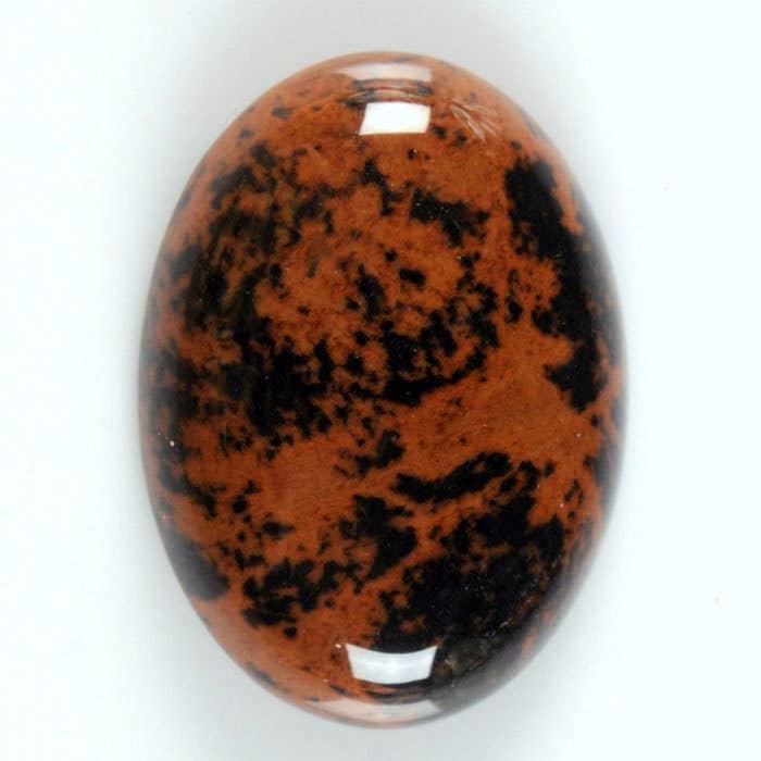 2pcs Of 30mm  Mahagony Obsidian Oval Flatback Cab Cabochon  G2870x2