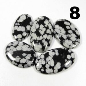 White Black Snow Flake. Snow Flake Obsidian Gemstone. Natural Snow Flake Obsidian Cabochon. Wholesale Snow Flake Loose. Variation-1 White Black Snow Flake. Snow Flake Obsidian Gemstone. Natural Snow Flake Obsidian Cabochon. Wholesale Snow Flake Loose. Variation-1