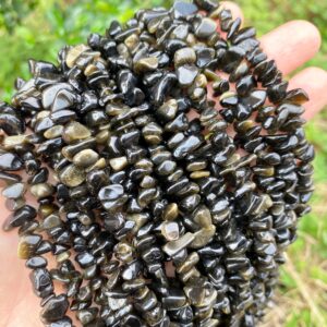 Full 32' Natural Gold Obsidian 5~10mm Size Chip Beads,bracelets/neckalce For Jewelry Making Beads,gemstone Freeform Chip Nugget Beads. Full 32' Natural Gold Obsidian 5~10mm Size Chip Beads,bracelets/neckalce For Jewelry Making Beads,gemstone Freeform Chip Nugget Beads.