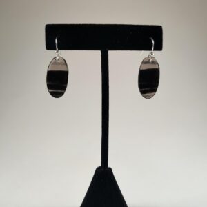 Midnight Lace Obsidian And Sterling Silver Earrings Handmade By Chris Hay