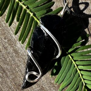 Black Obsidian Arrowhead Healing Stone Necklace with Positive Healing Energy!