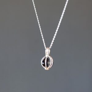 Black Obsidian Necklace Athena's Protection Sterling Silver