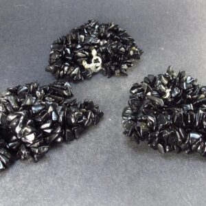Lot Of 3 Black Obsidian Necklaces From Mexico - 18" Each