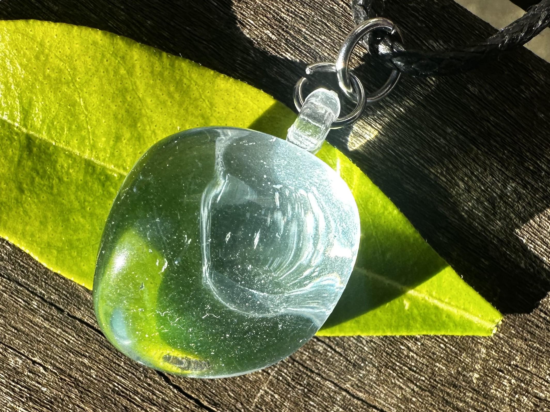Natural Blue Obsidian Healing Stone Necklace!