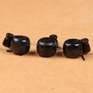 1-20 Sets Gemstone Guru Beads Wholesale Natural Gold Obsidian 12/ 14/ 16/ 18/20mm Tibetan Barrel Shape Guru Sets For Buddism Jewelry Making