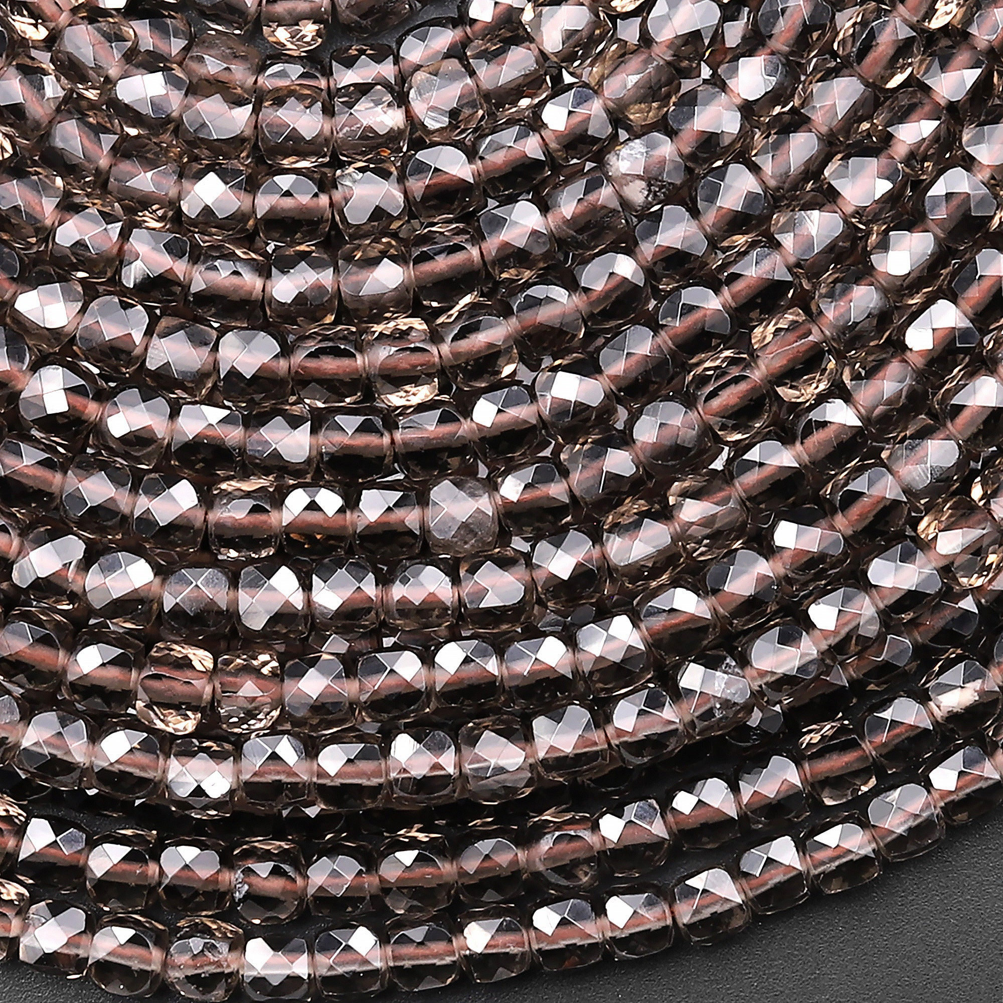 Aaa Natural Ice Obsidian Faceted 3mm 4mm Cube Beads Micro Faceted Laser Diamond Cut 15.5" Strand Aaa Natural Ice Obsidian Faceted 3mm 4mm Cube Beads Micro Faceted Laser Diamond Cut 15.5" Strand